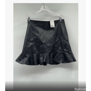 Divided Faux Leather MINI SKIRT
